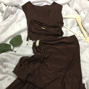 Beautiful handmade stretchy two piece ensemble!